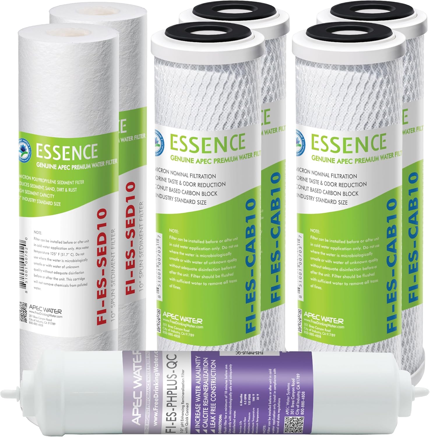 APEC Water Systems FILTER-T1Y-ESPH High Capacity 1 Year Replacement Filter Set