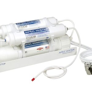 APEC Water Systems RO-CTOP Portable Countertop Reverse Osmosis Water Filter System, Installation-Free, fits Most Standard Faucet