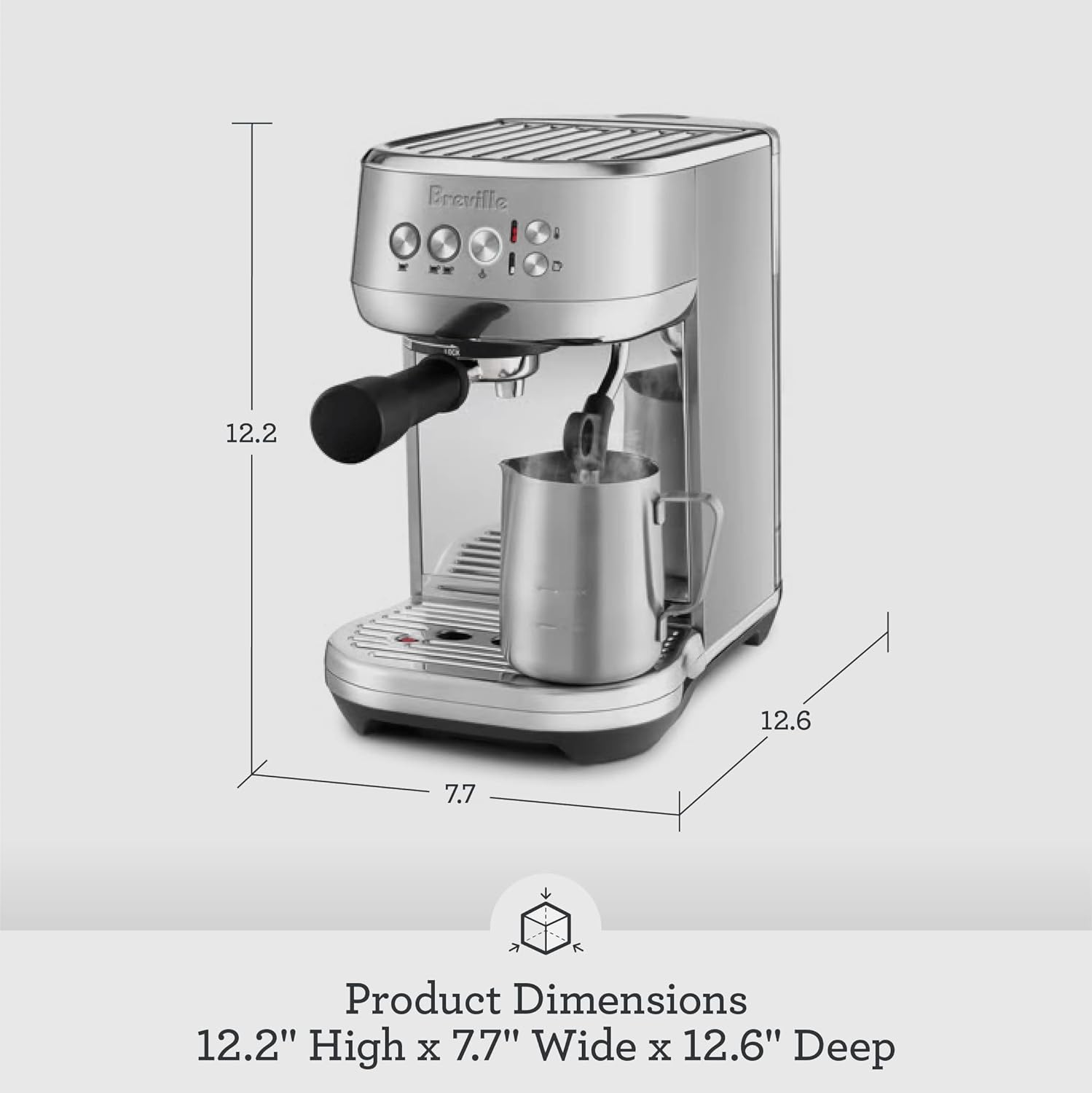 Breville BES500DBL1BUS1 Bambino Plus Espresso Machine, Damson Blue - Image 8