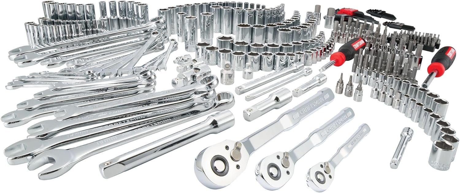CRAFTSMAN CMMT45939 308 Piece Mechanics Tool Set, Socket and Wrench Set