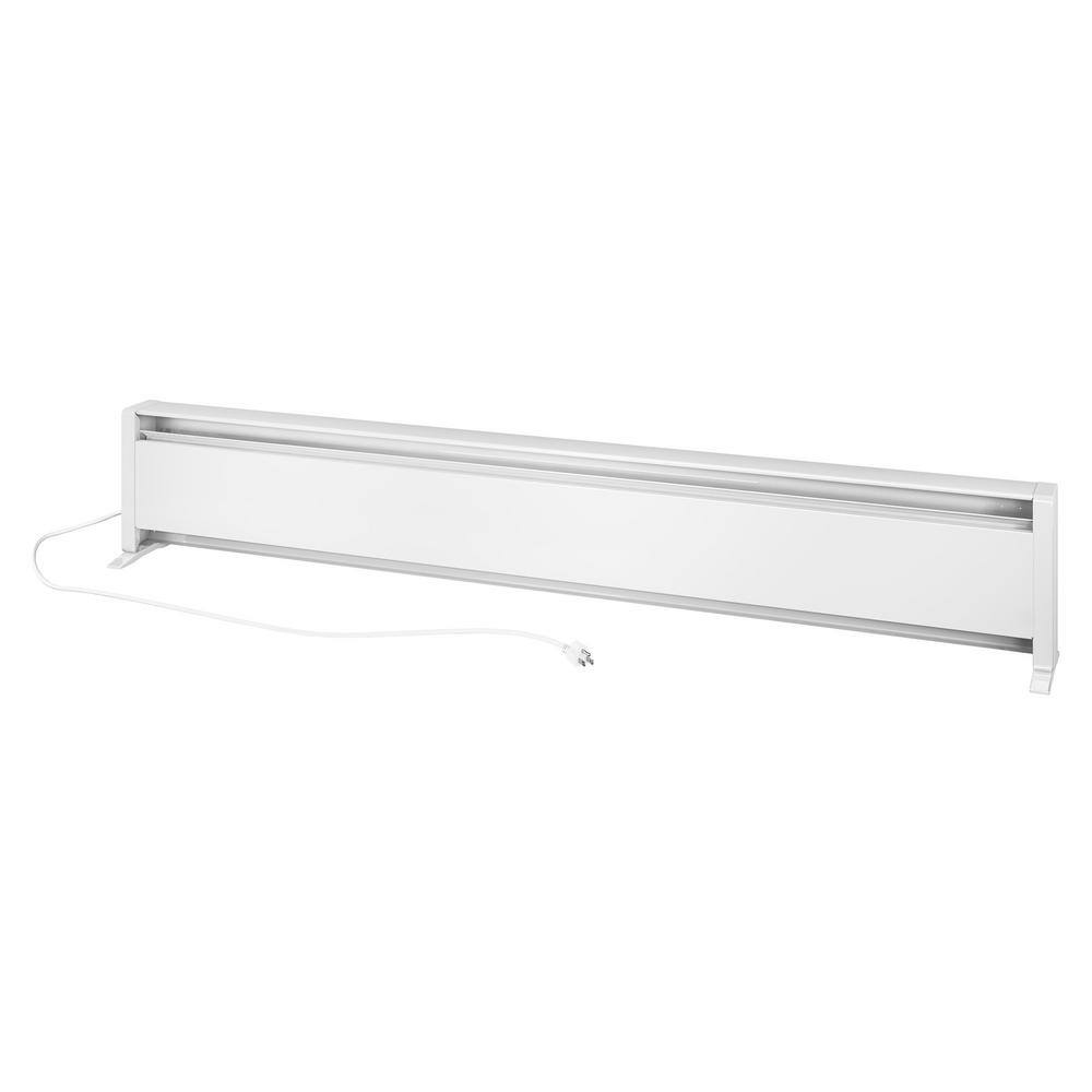 Cadet EPN1500W 59 in. 120-volt 1,500-watt SoftHeat Portable Hydronic Electric Baseboard Heater in White