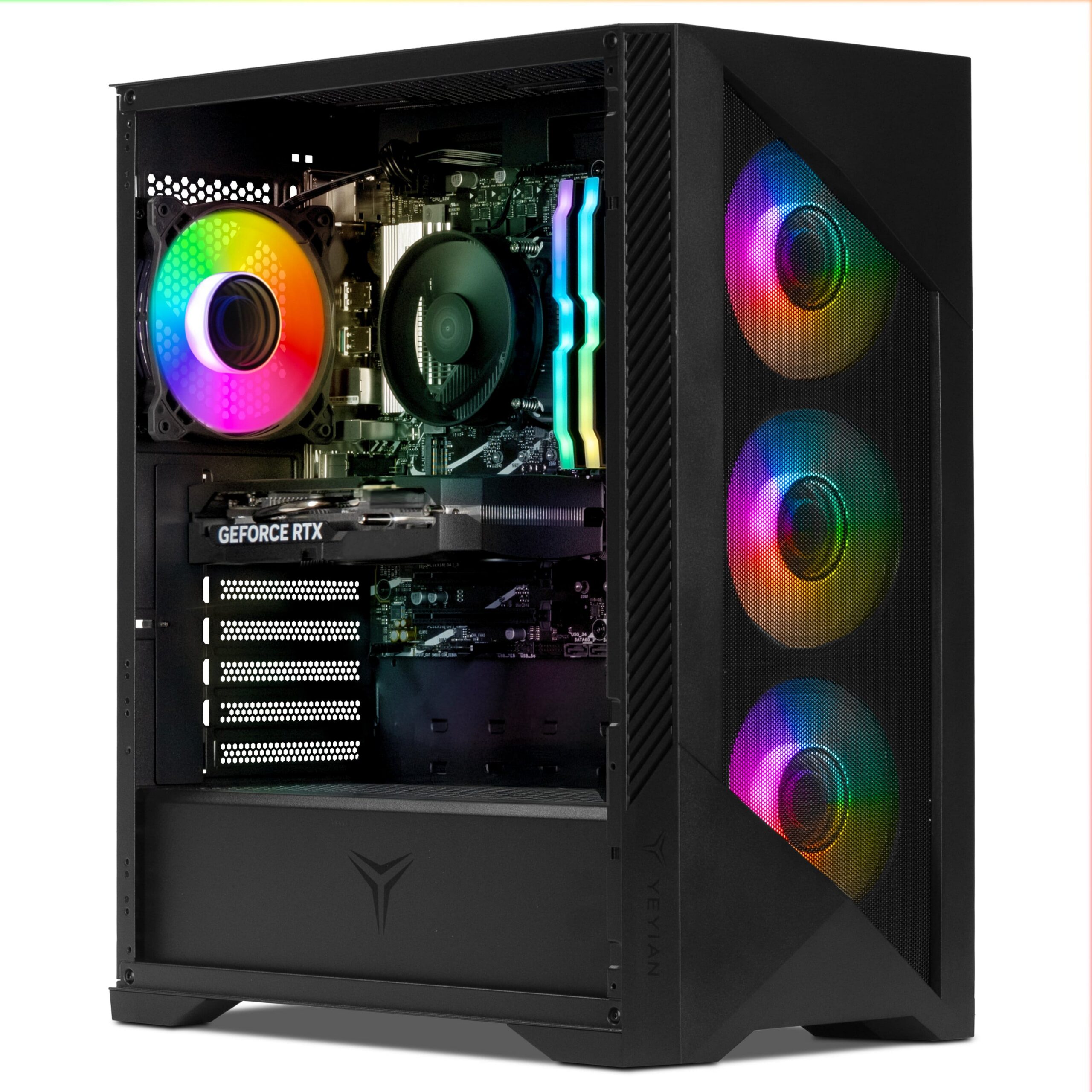 YEYIAN - Gaming PC Edge Intel i7 14700F NVIDIA RTX 5060 32GB DDR5 1TB SSD Windows 11 Home YPI-ED47F0C-5601U - Image 3