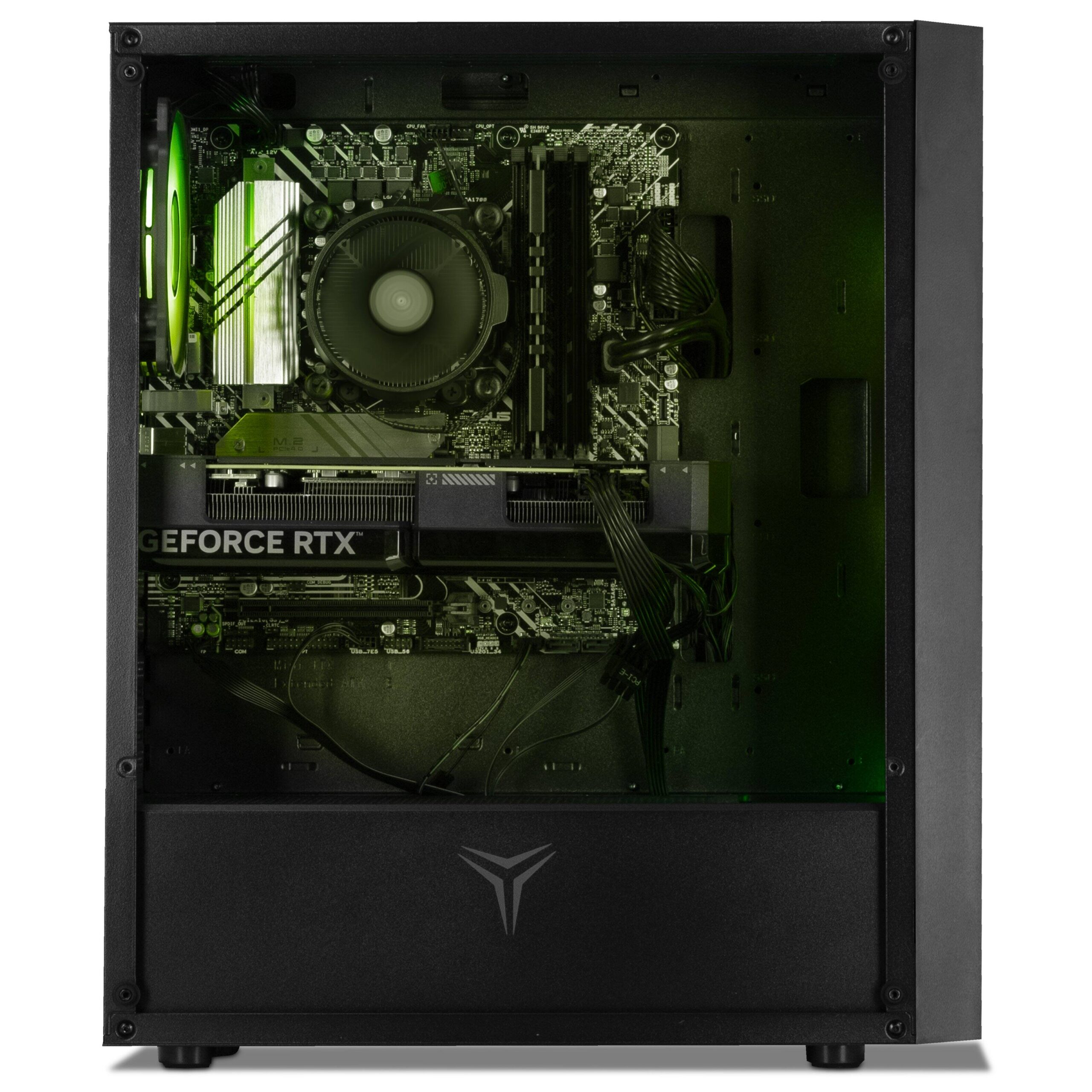 YEYIAN - Gaming PC. Ryzen 5 8400F, NVIDIA RTX 5050, 1TB NVMe, 16GB DDR5, 650W 80+ GOLD, W11. YPA-YU84F0B-5501U - Black - Image 3