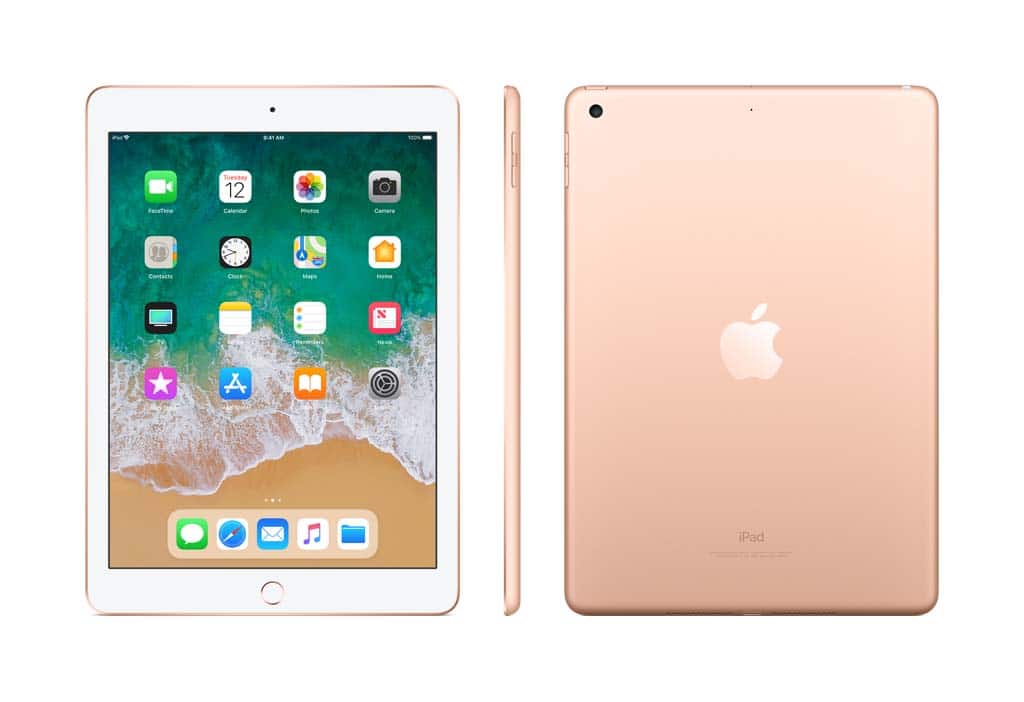 Apple - Refurbished Excellent - iPad 8th Gen A2270 (WiFi) 32GB w/ Pre-Installed Tempered Glass - Gold
