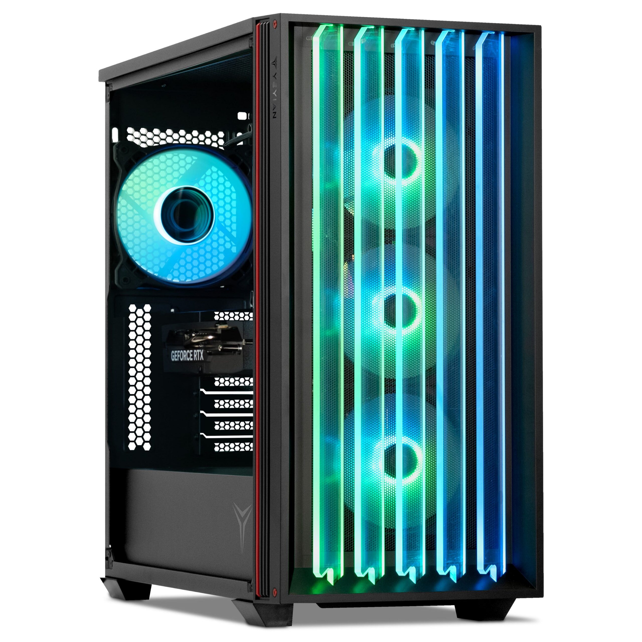 YEYIAN - Gaming PC. Core i5 14400F, RTX 5060 8GB GDDR7, 1TB NVMe, 16GB DDR5, 650W 80+ Gold. Model YPI-MS44F0B-5601B - Image 2