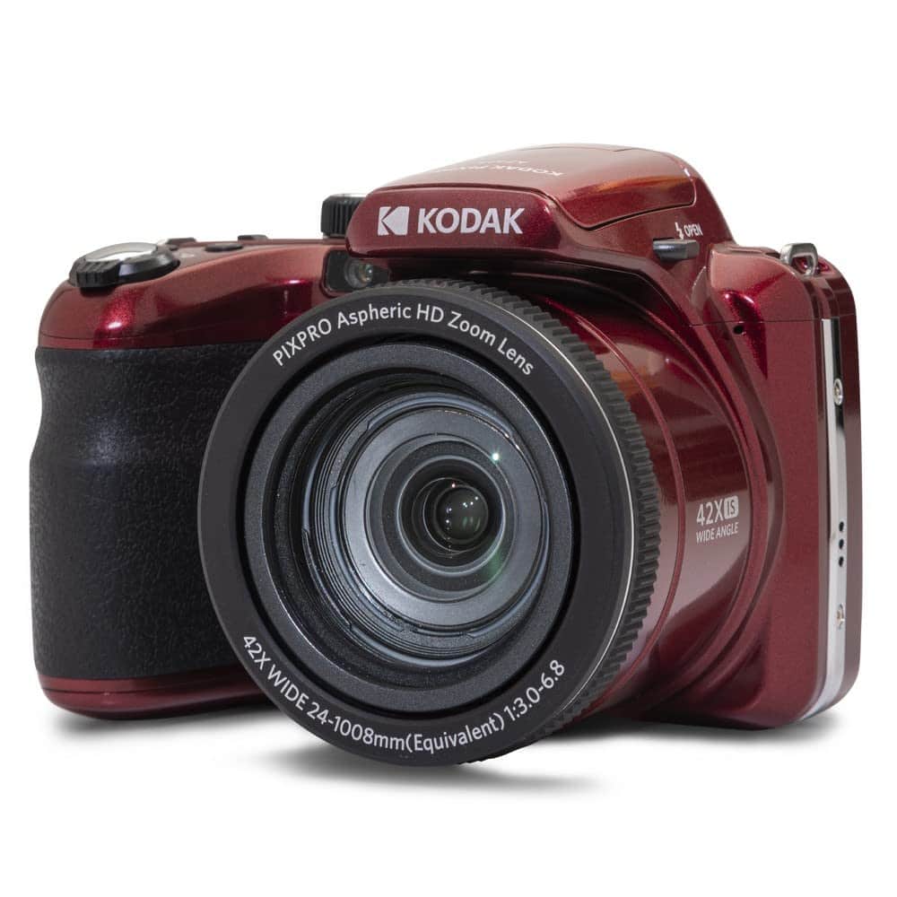 Kodak - PIXPRO AZ425-RD 20MP Digital Camera 42X Optical Zoom 24mm Wide Angle 1080P Full HD Video Optical Image Stabilizati - Red