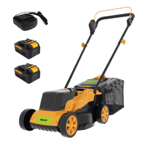 Gewol 20V 13" Cordless Lawn Mower, Push Mower 5-Position Height Adjustment Ultralight with 2×4.0Ah Batteries & Fast Charger
