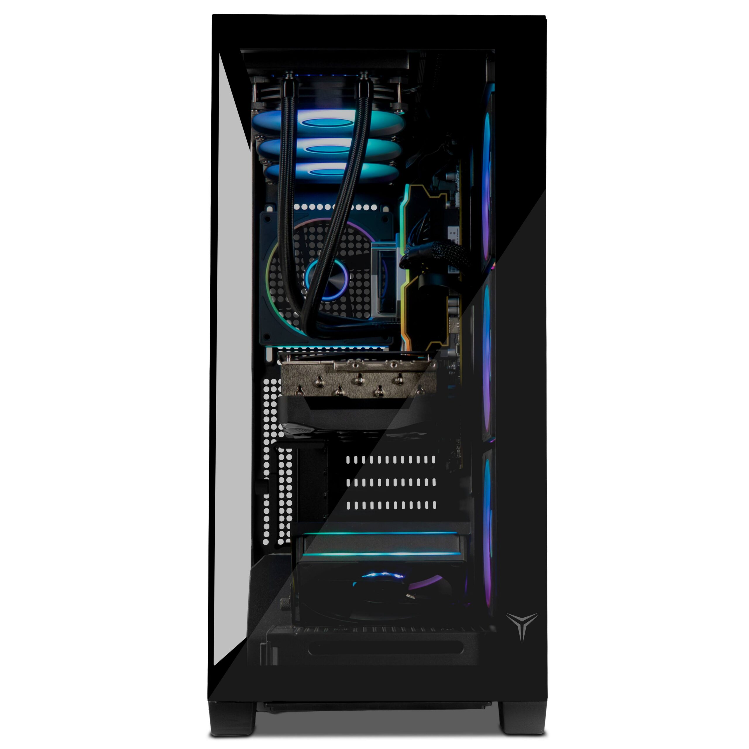 YEYIAN - Gaming PC. AMD Ryzen 7 7800X3D, NVIDIA RTX 5070, 360mm AIO, 2TB NVMe, 32GB RAM, 850W. Model YPA-AX780DC-5701U - Black - Image 3