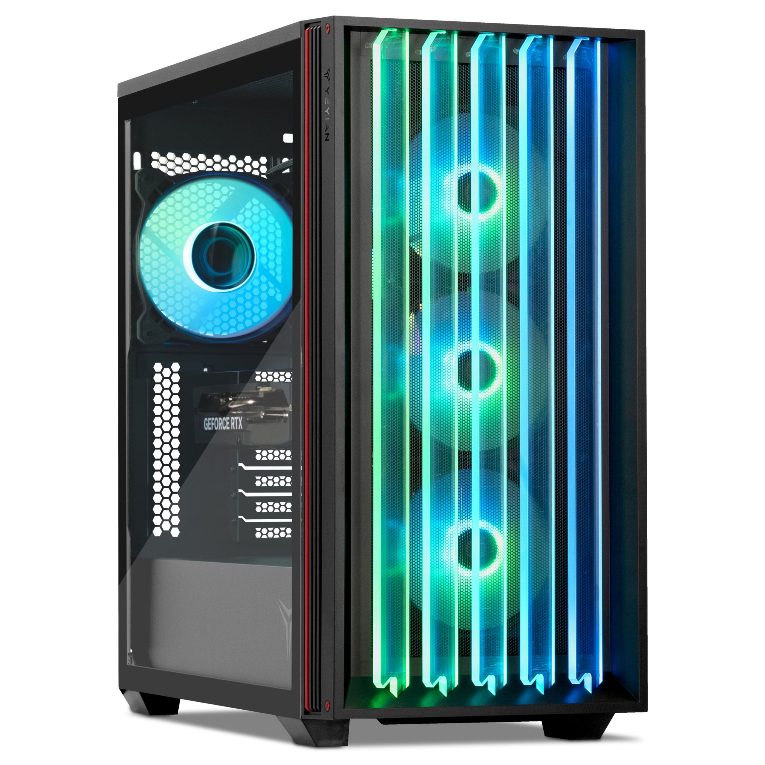 YEYIAN - Gaming PC. Core i5 14400F, RTX 5060 8GB GDDR7, 1TB NVMe, 16GB DDR5, 650W 80+ Gold. Model YPI-MS44F0B-5601B