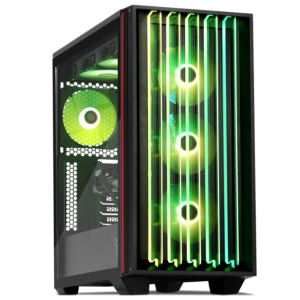 YEYIAN - Gaming PC. Intel Core Ultra 7 265KF, Nvidia RTX 5080, 2TB NVMe, 32GB DDR5 , 850W Gold. Model YPI-MS265YC-5801B - Black