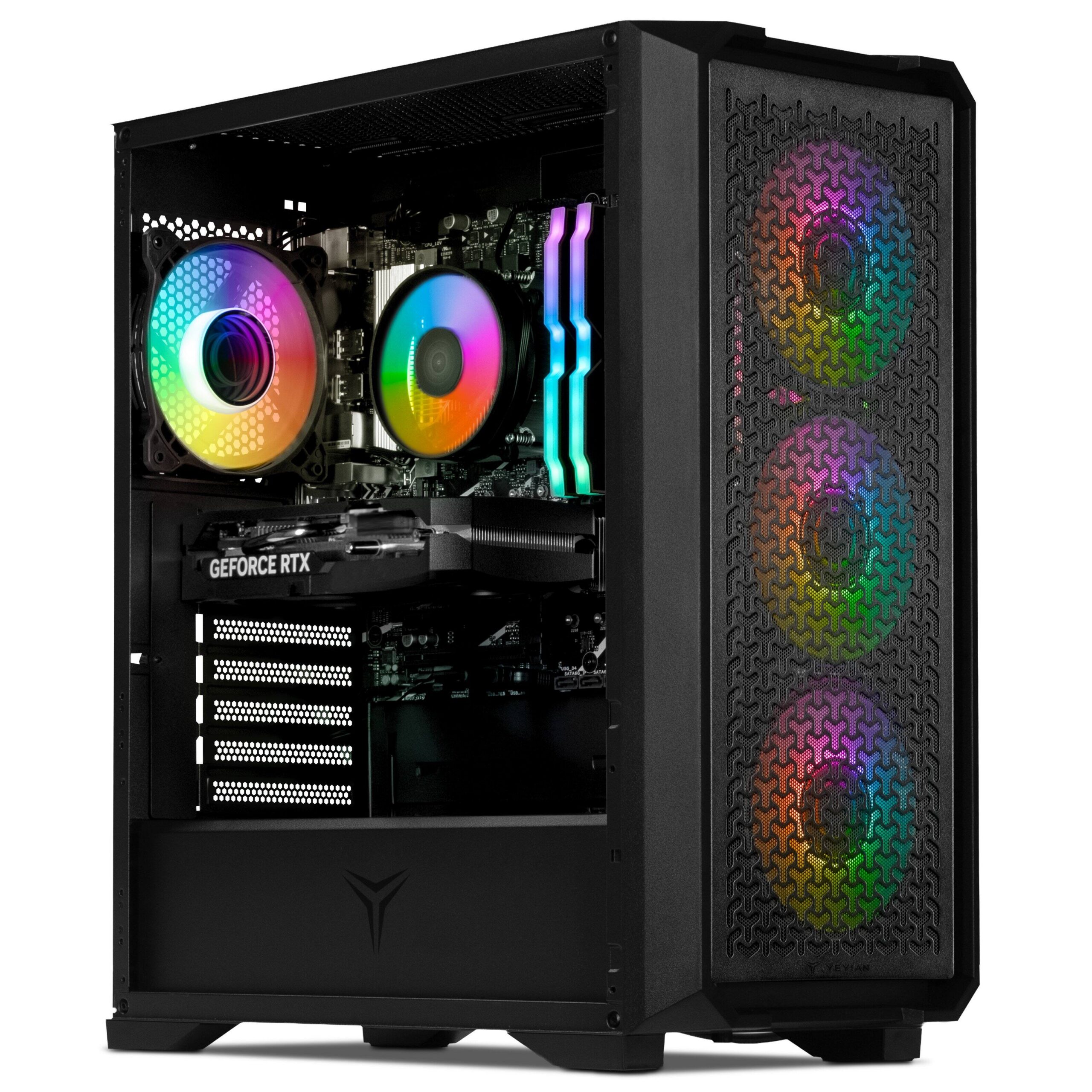 YEYIAN - Gaming PC. Intel Core i5 14400F, NVIDIA RTX 5060 8GB GDDR7, 2TB NVMe, 32GB DDR5, 650W 80+ Gold. YPI-VA44F0C-5603U - Image 2