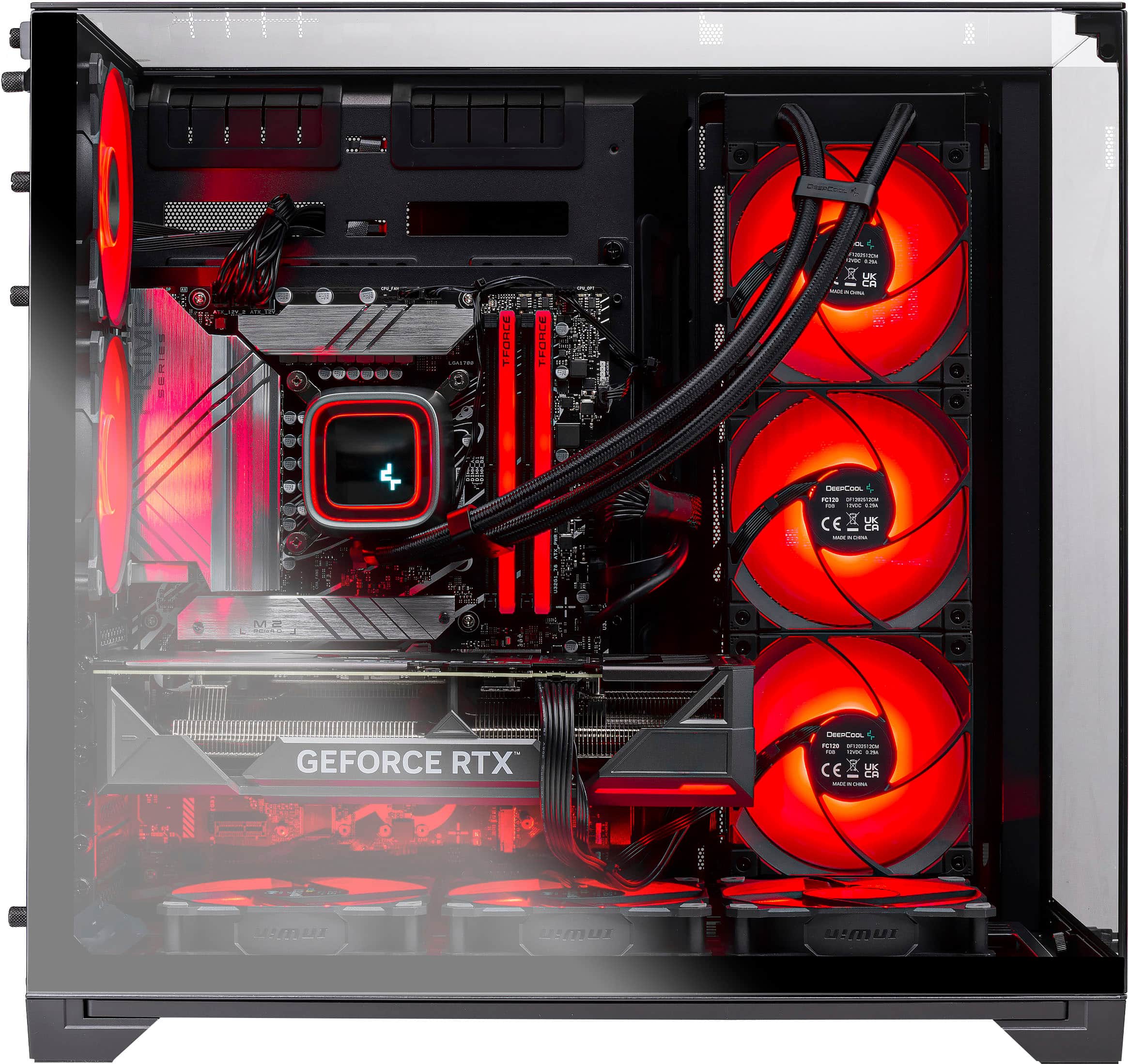 Skytech Gaming - O11V Gaming Desktop PC - AMD Ryzen 7 7700 (2023) - 32GB Memory - AMD Radeon RX 9070XT - 1TB NVMe Storage - Black - Image 4