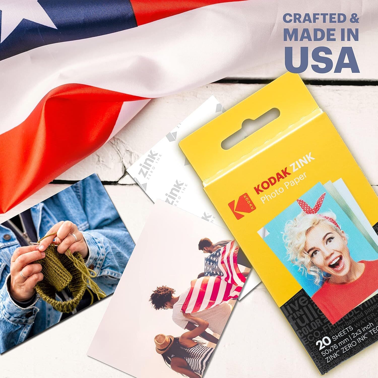 Kodak - Printomatic Instant Camera Gift Bundle with Soft Case, 20 Zink Sheets, Album & More - Blue - Image 4