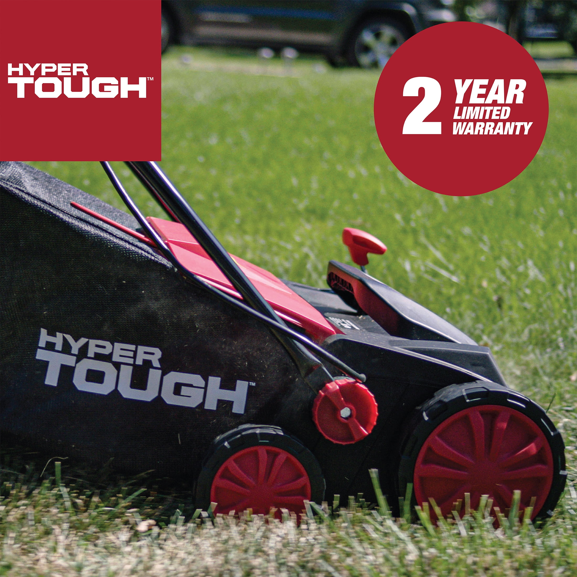 Hyper Tough 15" 13Amp Corded Electric Push Dethatcher/Scarifier Walk-Behind Lawn Mower - Image 7