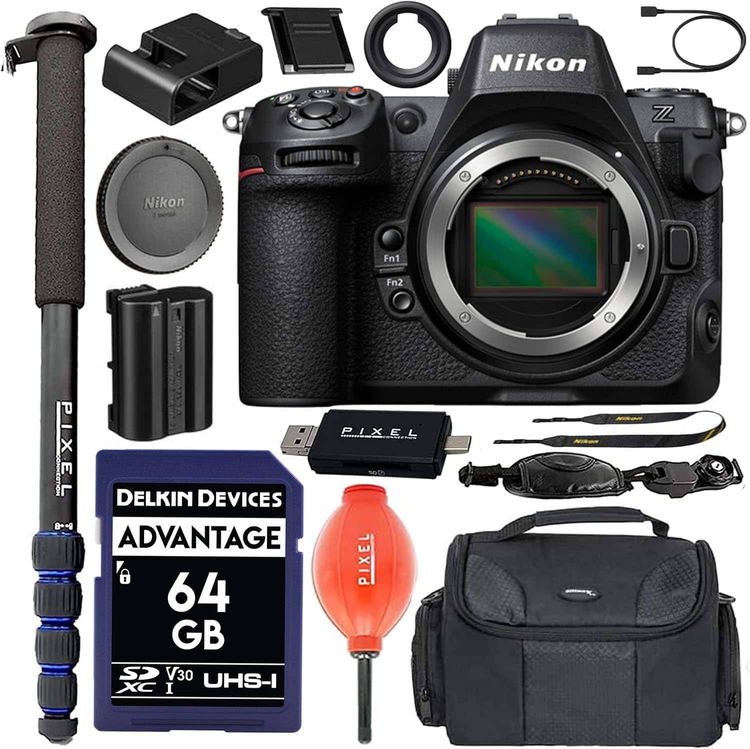 Z8 FX-Format Mirrorless Camera Body Bundle with Advanced Accessories | 1695 | Nikon z8 - Black