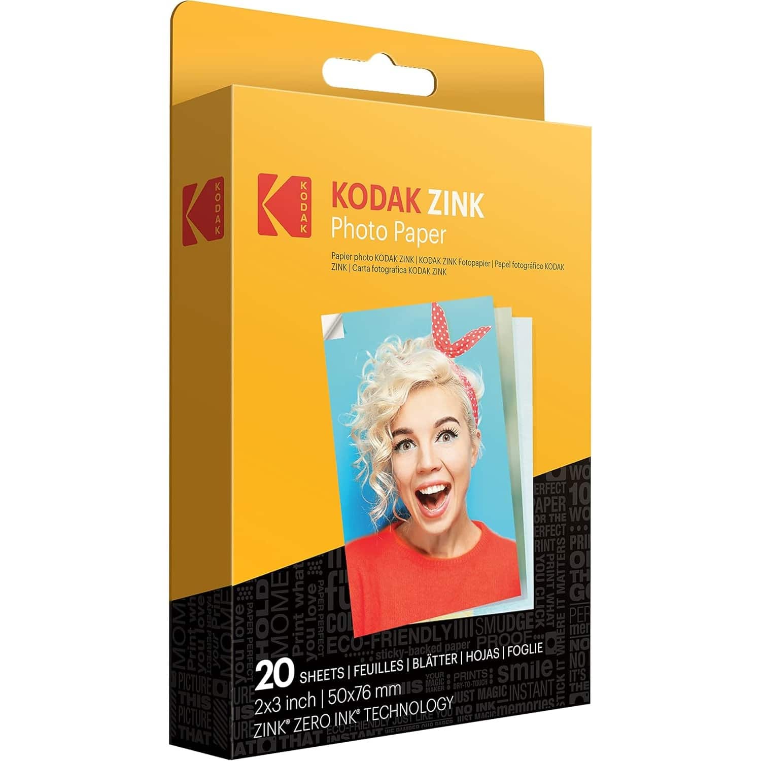 Kodak - Printomatic Full-Color Instant Print Camera Starter Bundle + Zink 20 Pack Photo Paper - Gray - Image 3