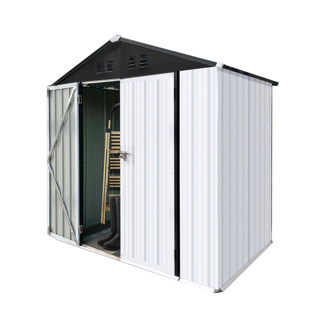 6FTx4FT Premium Metal Garden Shed - Fire & Weather-Resistant Outdoor Storage for Tools/Equipment