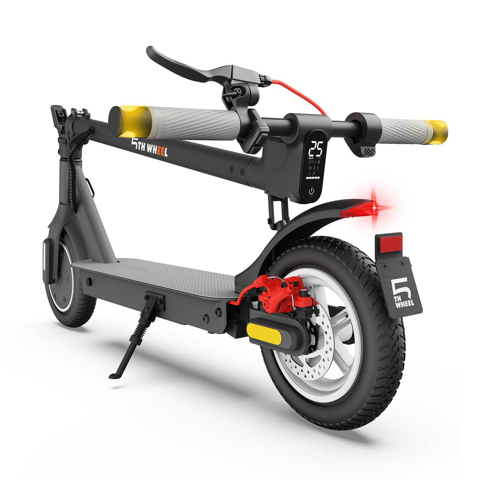 5th Wheel - V30PRO Foldable Electric Scooter w/ 20 mi Max Operating Range & 18 mph Max Speed - Black - Image 2