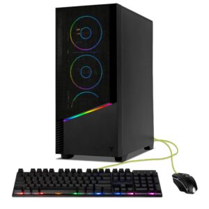 YEYIAN - Gaming PC. Intel Core i9 14900KF, NVIDIA RTX 5070, 240mm AIO, 2 TB, 32GB DDR5, 750W. Model YPI-EL49KFC-5701U - Black