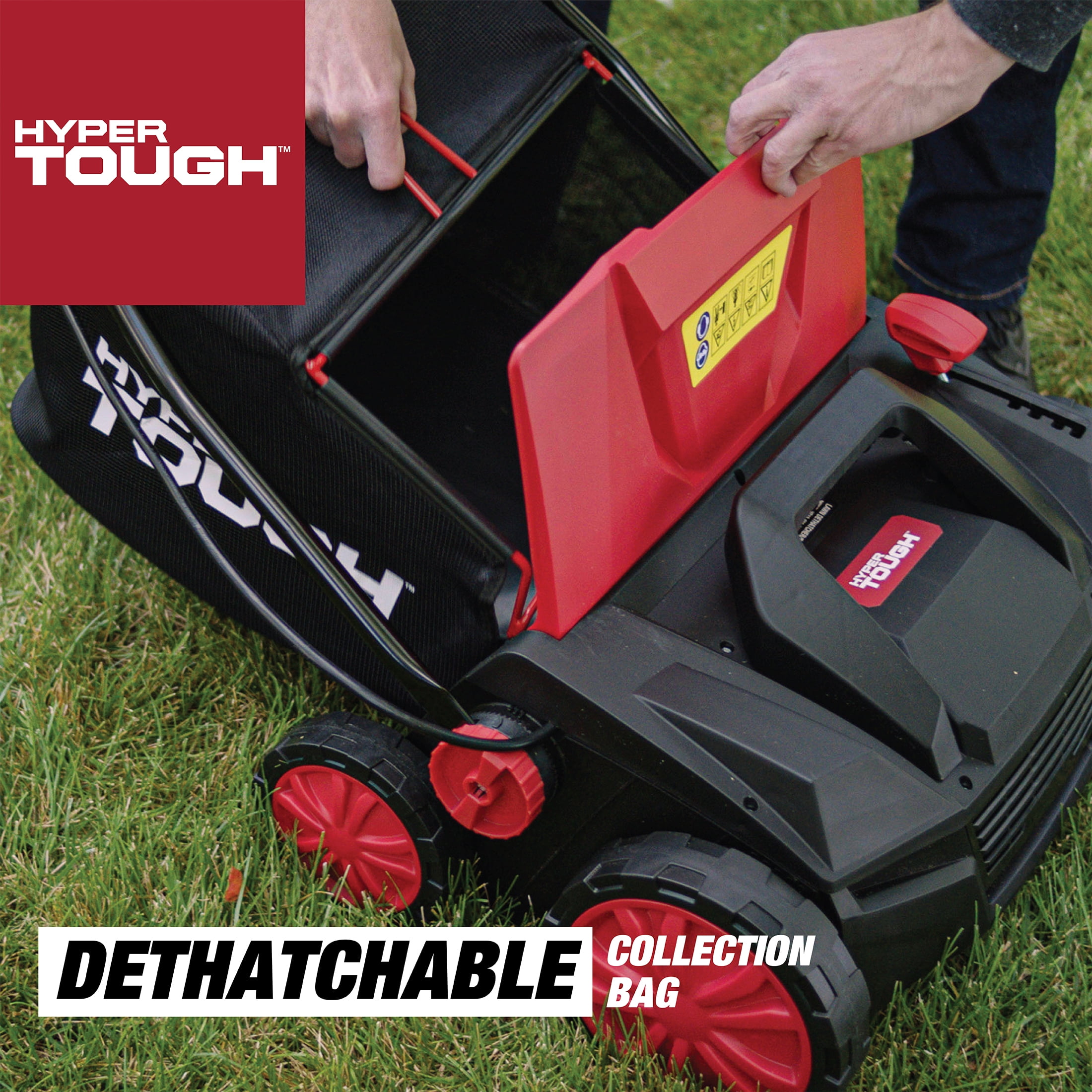 Hyper Tough 15" 13Amp Corded Electric Push Dethatcher/Scarifier Walk-Behind Lawn Mower - Image 6