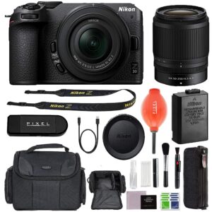 Z30 Mirrorless Camera w/ 16-50mm & 50-250mm Lenses & Advanced Accessory Bundle | 1743 | Nikon Z30 - Black