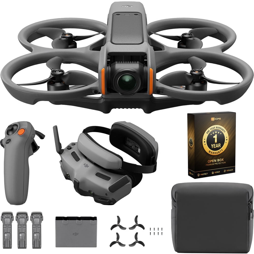 Open Box DJI Avata 2 Fly More Combo, FPV Drove w/ Camera + 1 Year Warranty