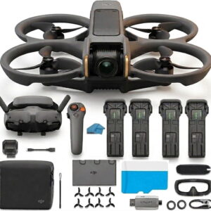 DJI Avata 2 FPV Drone with 4-Battery Fly More Combo, 4K Video, 128GB Memory sd Card, Beginner to Advanced Bundle