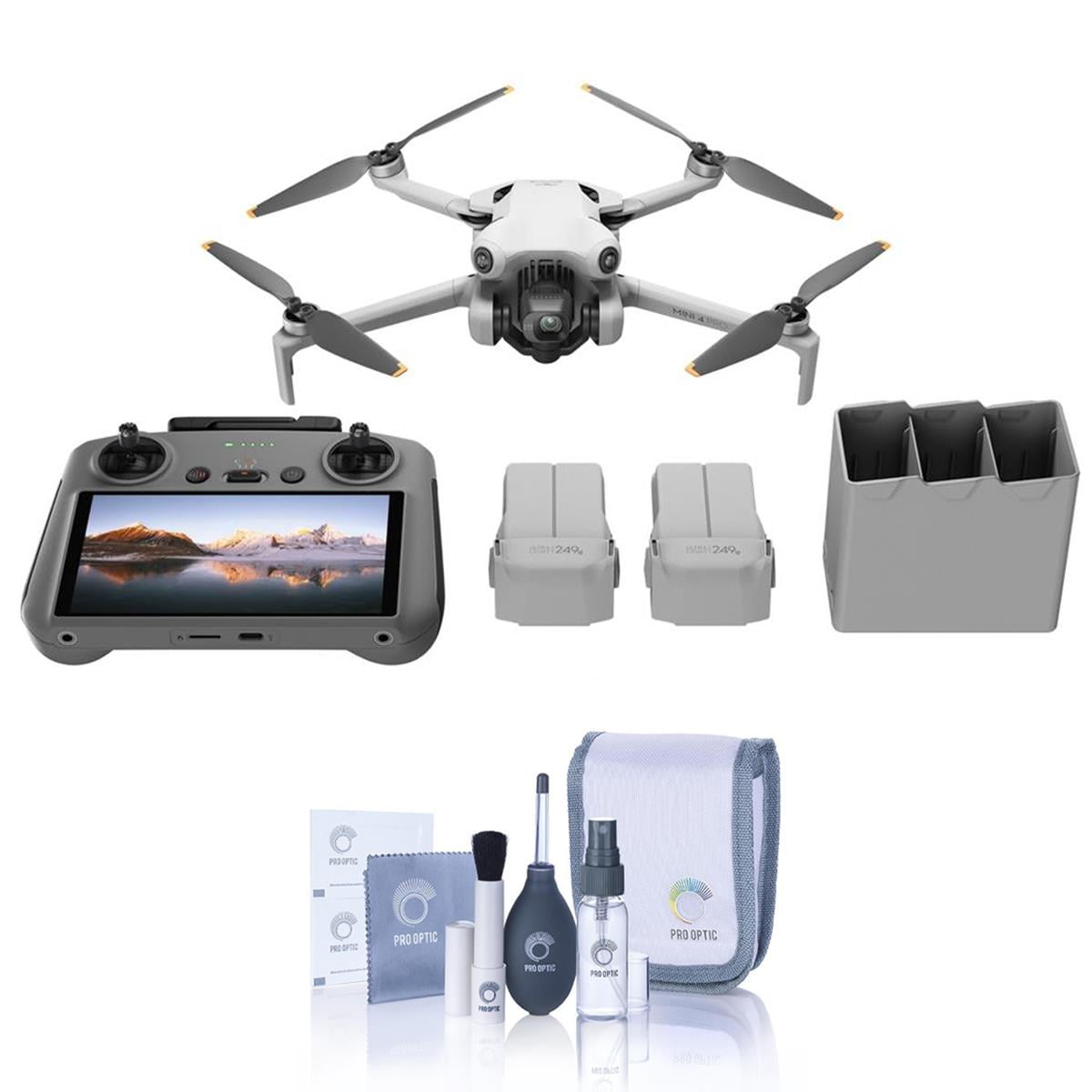 DJI Mini 4 Pro 4K Video Resolution Aerial Drone with 2 Remote Control