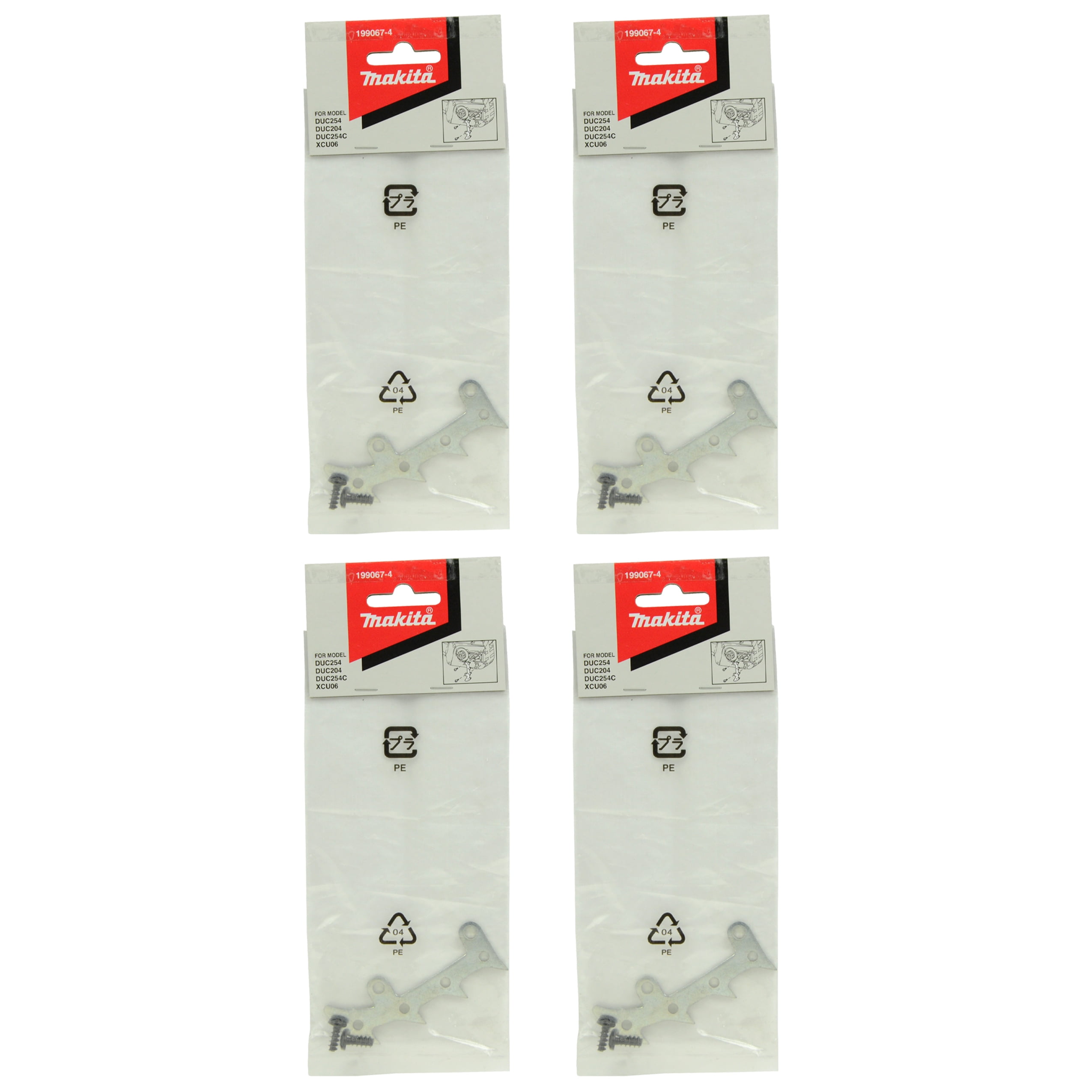 Makita 199067-4 Bumper Spike with Screws Replacement Tool Part for XCU06 (4-Pack)