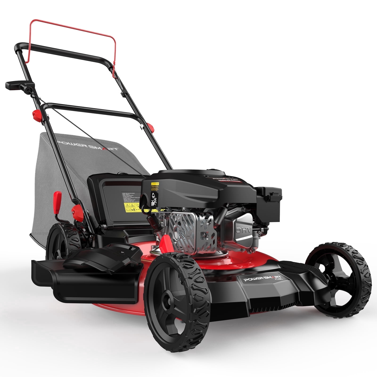 PowerSmart 21" 144cc Gas Push Lawn Mower , with 6-Position Height Adjustment
