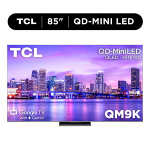 TCL 85" Class QM9K Series QD-Mini LED QLED 4K UHD Smart Google TV with Gemini (NEW 2025) - 144Hz, Local Dimming, CrystGlow WHVA Panel - 85QM9K