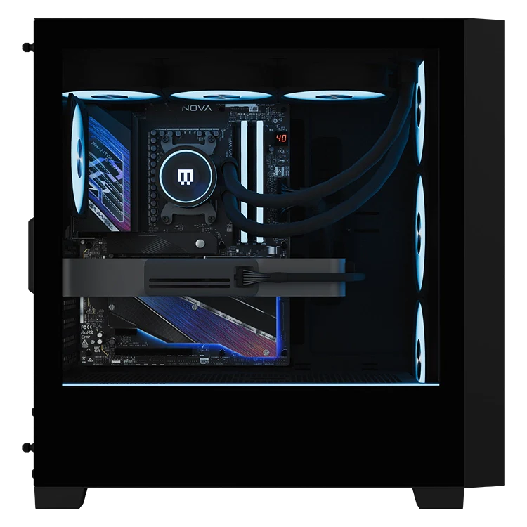 MAINGEAR - All-new MG-1 | Ultimate Gaming Desktop - NVIDIA GeForce RTX 5090 - AMD Ryzen 7 9950X3D2 - 64GB Memory - 4TB Storage - Black - Image 3