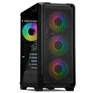 YEYIAN - Gaming PC. Intel Core i5 14400F, NVIDIA RTX 5060 8GB GDDR7, 2TB NVMe, 32GB DDR5, 650W 80+ Gold. YPI-VA44F0C-5603U