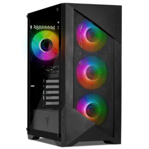 YEYIAN - Gaming PC. Intel Core i5 14400F, NVIDIA RTX 5060 8GB GDDR7, 1TB NVMe, 16GB DDR5, 650W 80+ Gold. YPI-ED44F0B-5601U