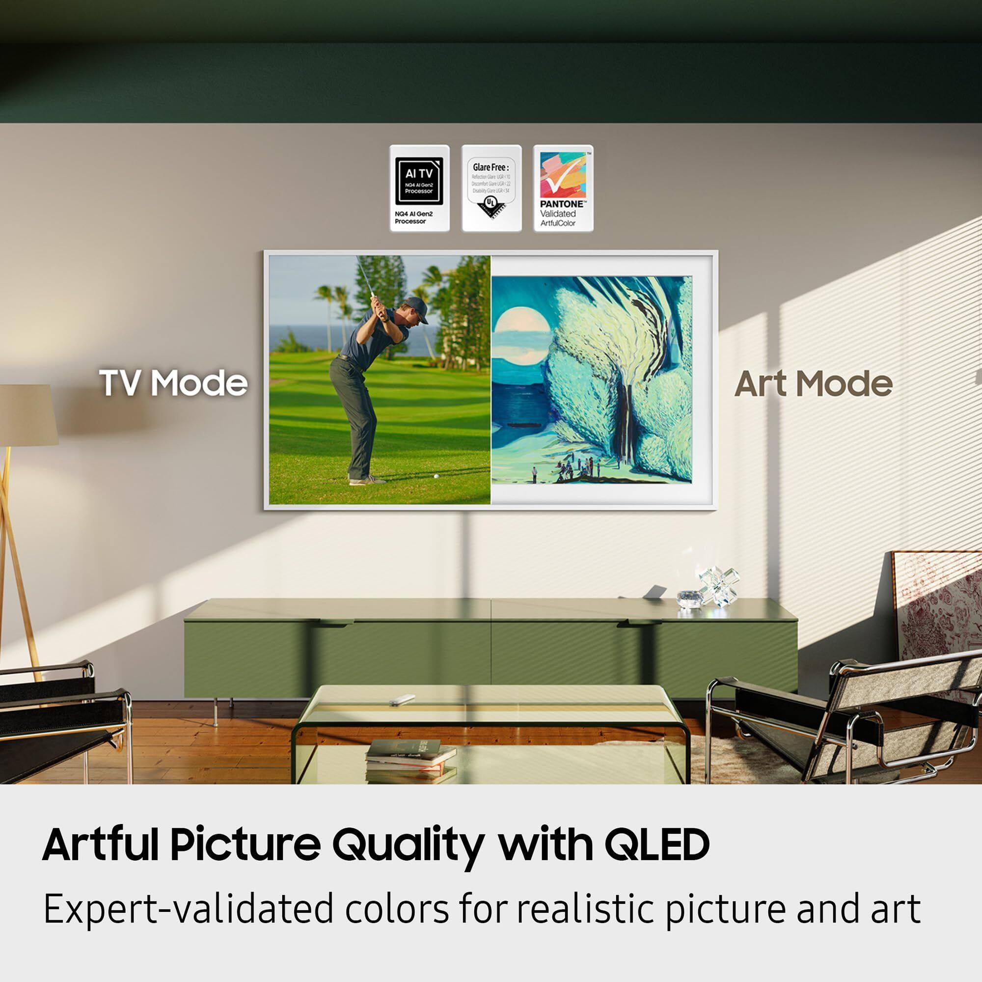 Samsung - QN65LS03FAFXZA 65 Inch The Frame QLED 4K Art Mode Vision AI Smart TV with 4 Year Amber Protection Plan (2025) - Image 5