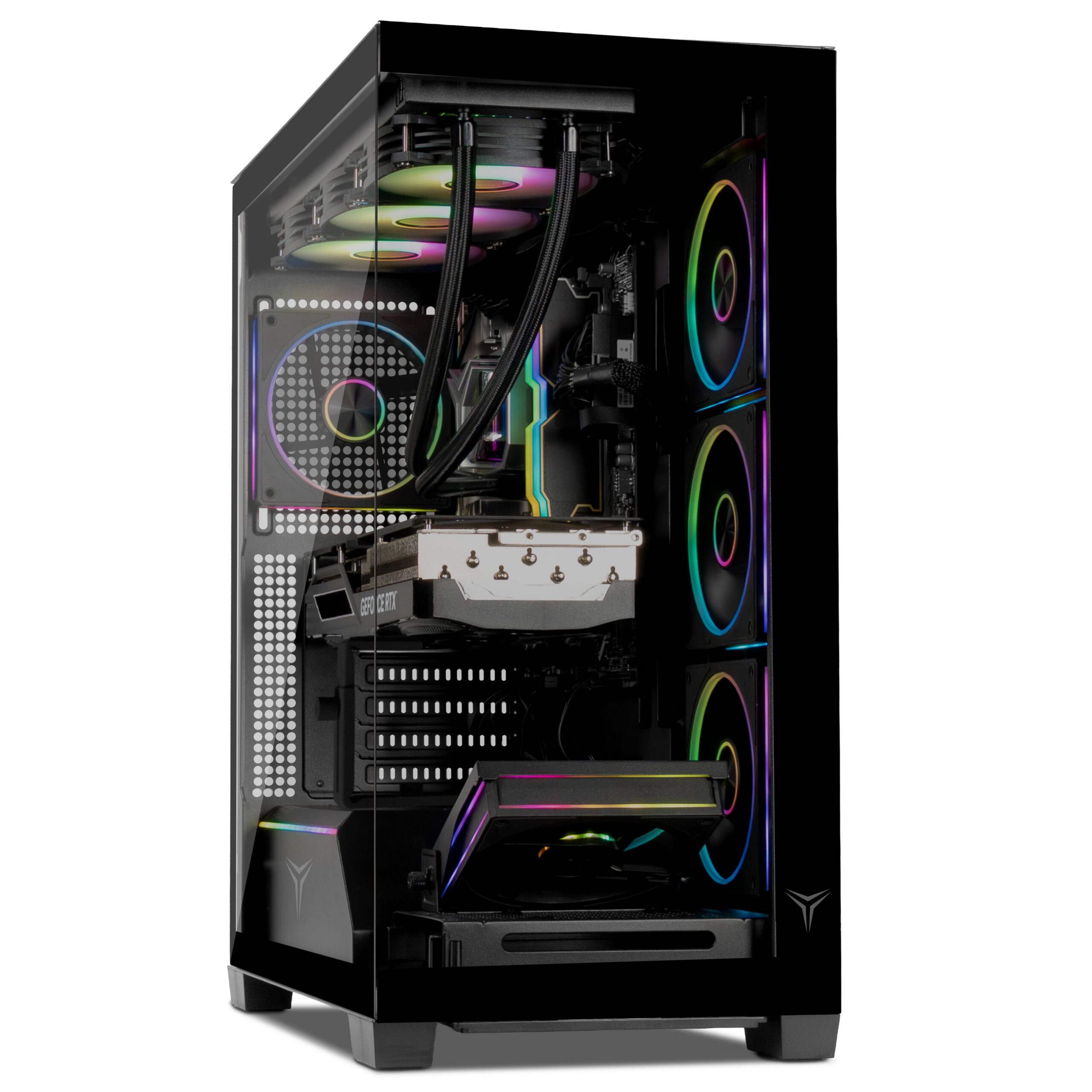 YEYIAN - Gaming PC. AMD Ryzen 7 7800X3D, NVIDIA RTX 5070, 360mm AIO, 2TB NVMe, 32GB RAM, 850W. Model YPA-AX780DC-5701U - Black - Image 2