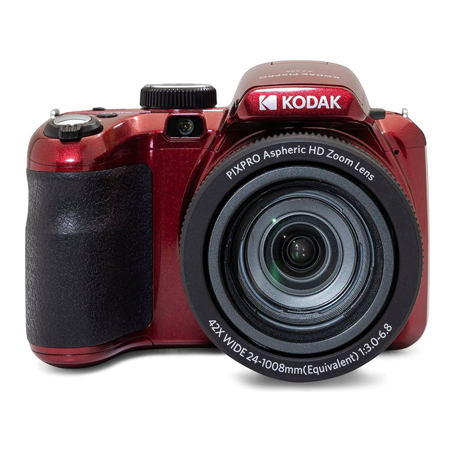 Kodak - PIXPRO AZ425-RD 20MP Digital Camera 42X Optical Zoom 24mm Wide Angle 1080P Full HD Video Optical Image Stabilizati - Red - Image 2