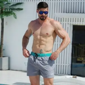 Men’s Casual Beach Pants Loose Quick-Drying Swimming Trunks Shorts