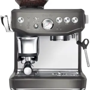 Breville BES876BST1BNA1 Barista Express Espresso Machine Impress, Black Stainless Steel